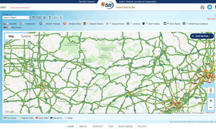 511PA Using INRIX VPP Data